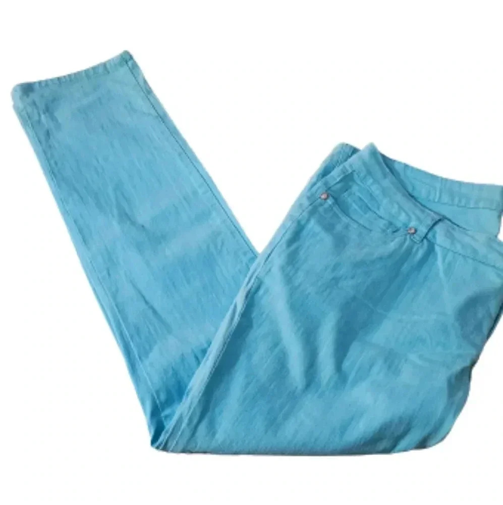 Hybrid & Co. Bright Aqua Jeans. NWOT